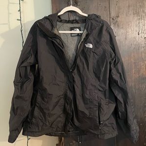 North face Womens rain coat, worn